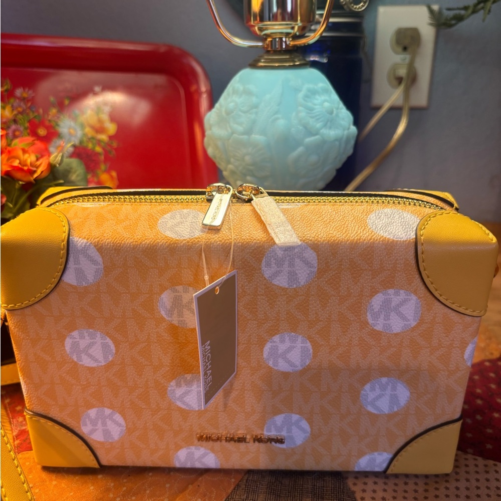Michael Kors Trunk Polka Dot  Crossbody Bag